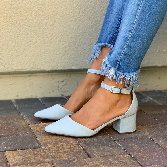 ASOS Shoes - Ash Blue Ankle Strap Block Heel Mary Jane Pump
